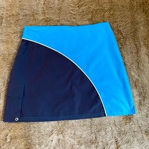 Vintage y2k two-toned blue mini skirt